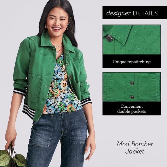 CABI Spring 2021 Mod Bomber Jacket - Picture 2 of 5